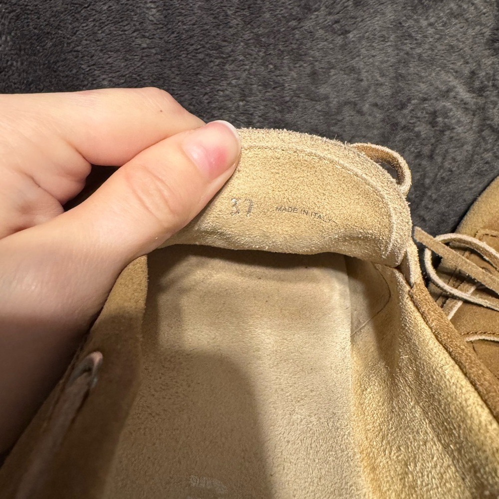 Miu Miu tan suede loafers/ boat shoes - Picture 5 of 7
